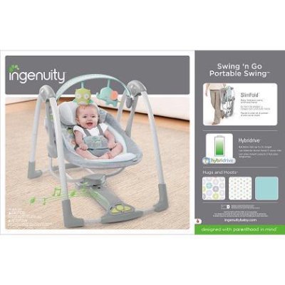 INGENUITY Swing com melodia Hoots&Hugs 0m+ até 9 kg