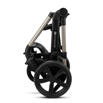 KINDERKRAFT Kombikinderwagen Moov 2 3in1 Moonlight Grey - Schaumstoffräder