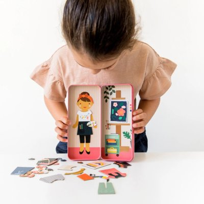 Petit Collage Magnetic Puzzle Artist