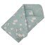 EKO double-sided cotton wrap Dogs Stars Mint 75x75 cm