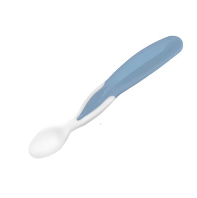 BABYONO Schüssel 2 in 1 verschließbar, mit Löffel 200+150 ml blau 6m+