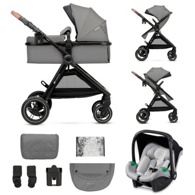 KINDERKRAFT Kombikinderwagen 3in1 Esme Moonlight Grey