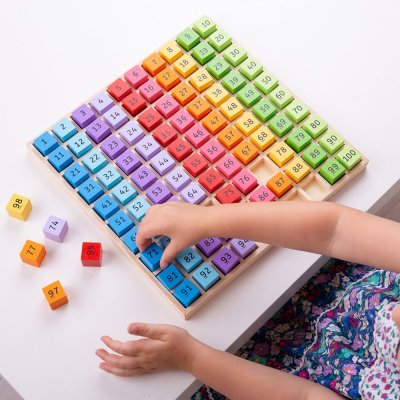 Bigjigs Toys Pladenj Lesene številke