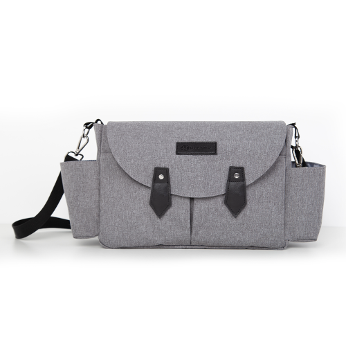 PETITE&MARS Wickeltasche Sara Grau Schwarz