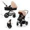 KINDERKRAFT Kombikinderwagen Moov 2 Air 3in1 Sand Beige
