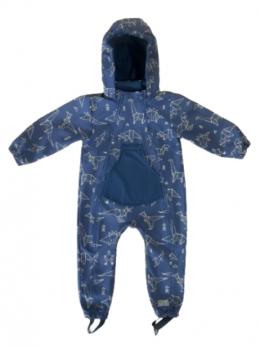 Monkey Mum® Softshell jumpsuit med membran - Constellation of dinosaurs - storlek 86/92