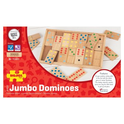 Bigjigs Toys Velike drvene domine