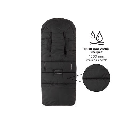 PETITE&MARS Kočárek sportovní Street2 RWS Oak Perfect Black + PETITE&MARS fusak Jibot