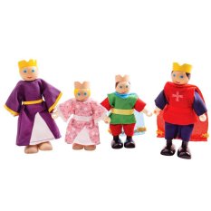 Bigjigs Toys Lesene figurice kraljeva družina