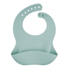 CANPOL BABIES Śliniak silikonowy z kieszenią zielony