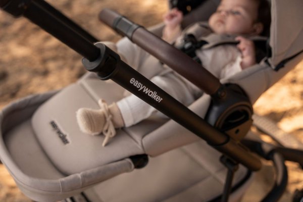 EASYWALKER Kombikinderwagen Jimmey Explore Pearl Taupe AIR + CYBEX Aton B2 i-Size + Base