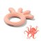 BABYONO Gryzak silikonowy Octopus różowy