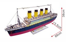Woodcraft Houten 3D Puzzel Titanic