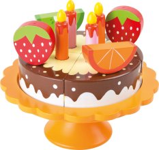 small foot Holz-Geburtstagskuchen mit Obst