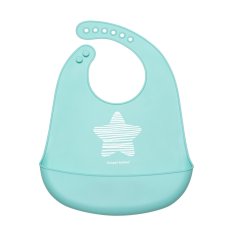 CANPOL BABIES Silicone bib with pocket Pastel blue