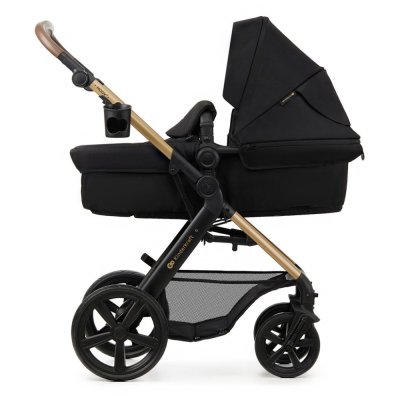 KINDERKRAFT Kombikinderwagen Moov 2 3in1 Pure Black - Schaumstoffräder