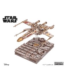 Ugears 3D wooden mechanical puzzle Star Wars Luke Skywalker X-Wing Starfighter