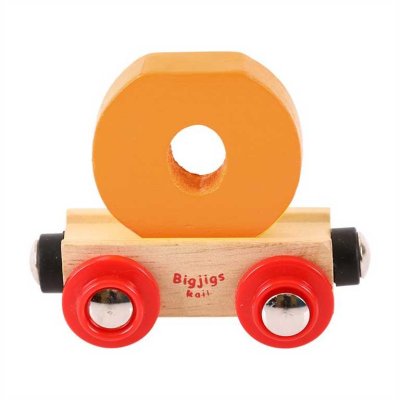 Bigjigs Rail Waggon für Holzeisenbahn - Buchstabe O