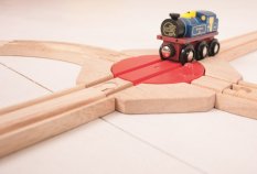 Bigjigs Rail Vändskiva med 4 utgångar