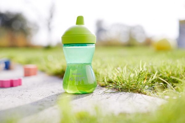 Kubek Philips AVENT Grippy z twardą wylewką, chłopięcy, 300 ml