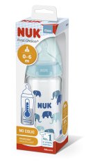 NUK FC+ Butelka szklana z regulacją temperatury 240 ml - niebieska