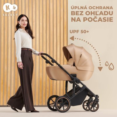 KINDERKRAFT SELECT Kinderwagen kombiniert 3 in 1 Prime 2 Dunkelgrün, Premium