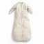 ERGOPOUCH Saco de dormir com mangas algodão orgânico Jersey Oatmeal Marle 3-12 m, 6-10 kg, 1 conjunto