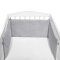 KLUPS Bettschutz Velvet Grau 180x30 cm