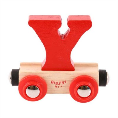 Bigjigs Rail Wagonik drewnianej kolejki - Litera Y