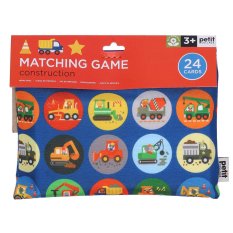 Petit Collage Pamięć Gra Maszyny budowlane