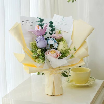 Puzzle 3D RoboTime Bouquet de printemps