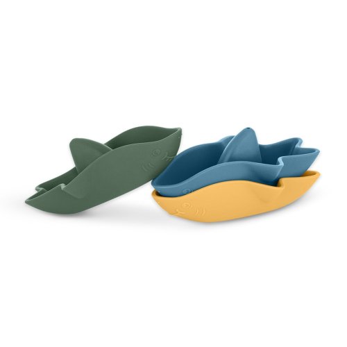 PETITE&MARS Silikon-Badespielzeug Haie ab 6 Monaten