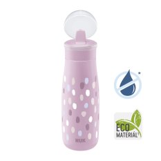 Butelka NUK Mini-Me z klapką - różowa 450ml, 12m+