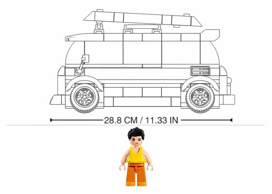 Sluban Model Bricks M38-B1191 Voiture de surf TS-1 à l'échelle 1:35