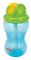 NUBY Taza fluida con pajita plegable y 360 ml, 12 m+ azul