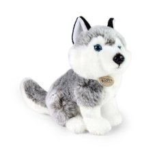 Rappa Plyšový pes husky sediaci 30 cm ECO-FRIENDLY