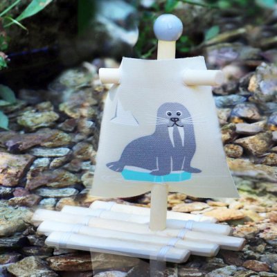 small foot Wasserspielzeug - Walross-Schiff