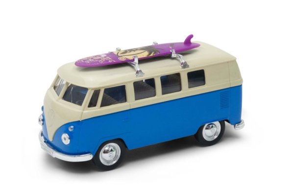 Welly 1963 Volkswagen T1 Bus SURF 1:34 czerwony
