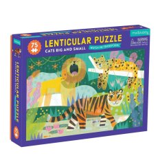 Mudpuppy Puzzle Lentikuláris Macskák kicsik és nagyok 75 darabos