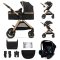 KINDERKRAFT Kombikinderwagen 3in1 Esme Pure Black