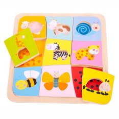 Bigjigs Toys Houten Inlegpuzzel 9 Dieren