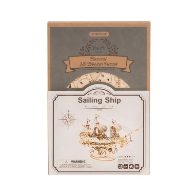 RoboTime 3D houten modelbouw militaire zeilschip