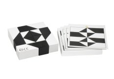 Detoa Knobelspiel Tangram schwarz-weiß
