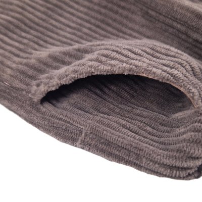 Kalhoty manšestr lem - hnědá