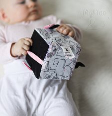 MyMoo Kocka za razvoj hvatanja Busy cube - Šumske životinje/roza
