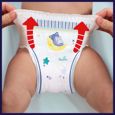 PAMPERS Night Pants Kalhotky plenkové jednorázové 4 (9-15 kg) 100 ks - MĚSÍČNÍ ZÁSOBA