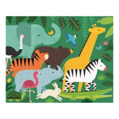 Petit Collage Doppelseitiges Puzzle 2in1 Dschungel