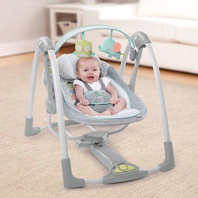INGENUITY Swing com melodia Hoots&Hugs 0m+ até 9 kg