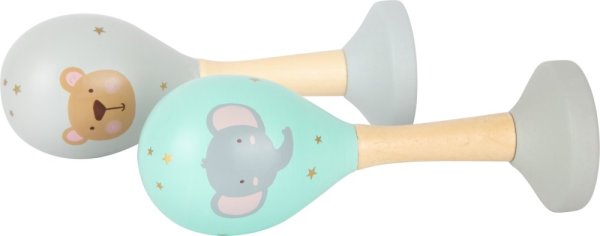 small foot Holz Rumba Kugeln Pastel Set 2 Stk.