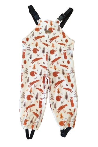 Monkey Mum® Softshell hlače z naramnicami in membrano - Igrice lisičk